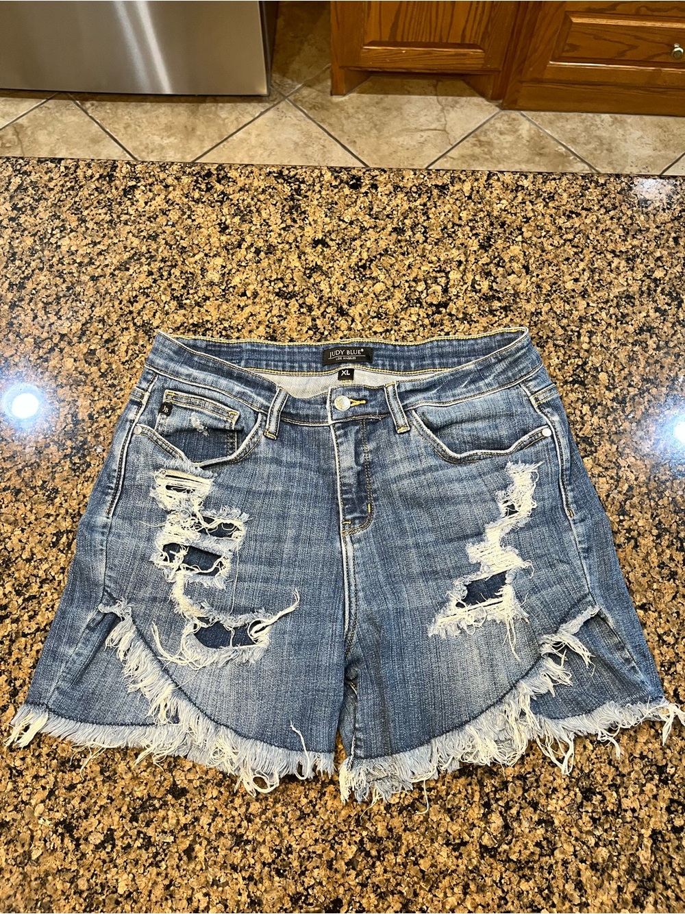 Judy Blue Tulip Hem Denim Shorts